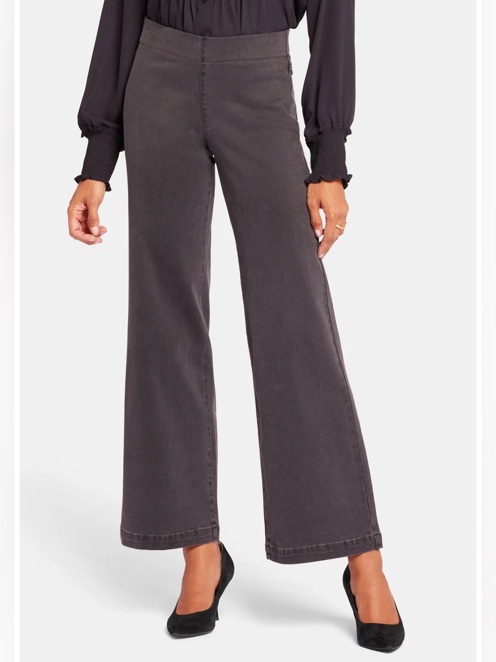 NYDJ Teresa Pull on Wide Leg Jeans